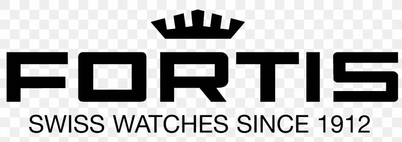 Fortis-Uhren AG Watch Logo Brand, PNG, 1778x630px, Fortis, Area, Black, Black And White, Brand Download Free