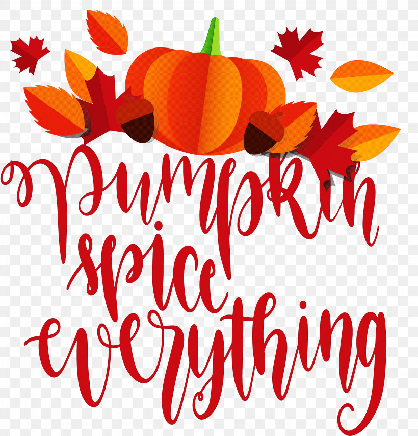 Pumpkin Spice Everything Pumpkin Thanksgiving, PNG, 2878x2999px, Pumpkin Spice Everything, Autumn, Black, Floral Design, Highdefinition Video Download Free