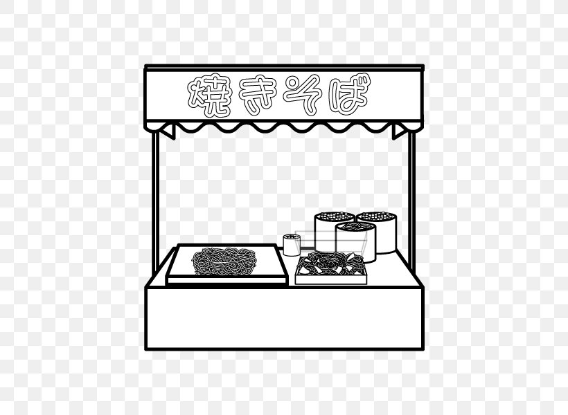 Takoyaki Yakisoba Black And White Fried Noodles Market Stall, PNG, 600x600px, Takoyaki, Area, Black And White, Cartoon, Coloring Book Download Free