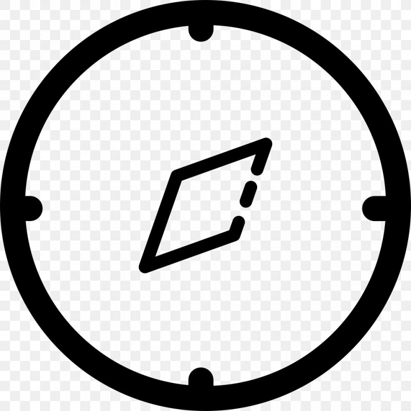 Arrow Symbol Download Clip Art, PNG, 980x980px, Symbol, Area, Black And White, Navigation, Rim Download Free