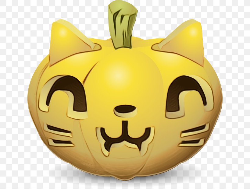 Cartoon Halloween Pumpkin, PNG, 640x621px, Watercolor, Calabaza, Carving, Cat, Crossstitch Download Free