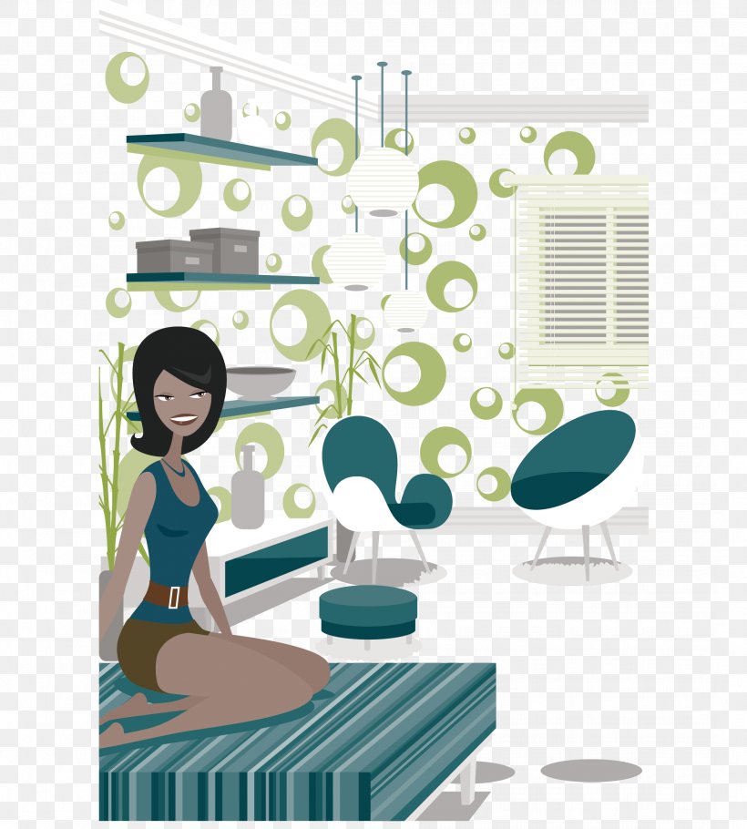 Designer Illustration, PNG, 2129x2363px, Designer, Adobe Systems, Bedroom, Cartoon, Computer Software Download Free