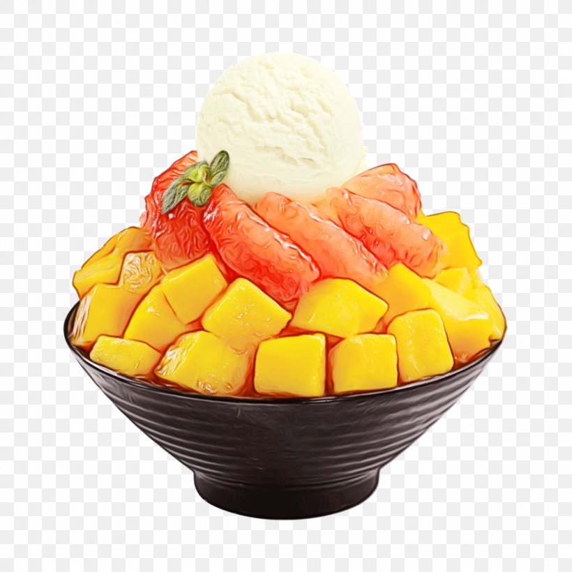 Food Fruit Salad Frozen Dessert Dondurma Cuisine, PNG, 1024x1024px, Watercolor, Cuisine, Dessert, Dish, Dondurma Download Free
