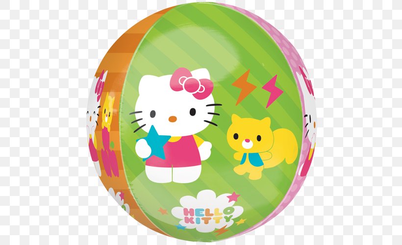 Hello Kitty Balloon Party Delights Party Pack Birthday, PNG, 500x500px, Hello Kitty, Baby Toys, Balloon, Beach Ball, Birthday Download Free