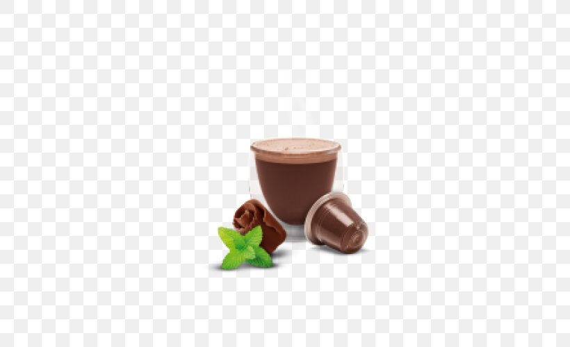 Hot Chocolate Praline Mint Chocolate Coffee, PNG, 500x500px, Chocolate, Caramel, Coffee, Coffee Cup, Cup Download Free
