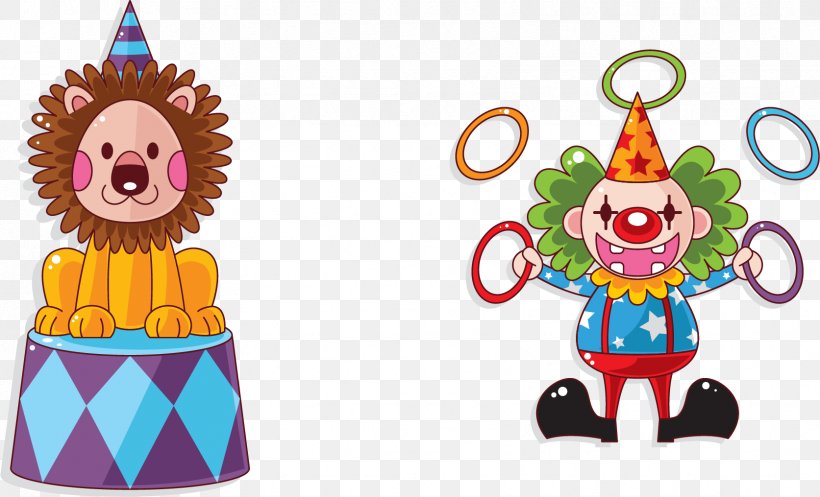 Lion Circus Cartoon Clown, PNG, 1673x1015px, Lion, Art, Cartoon, Character, Circus Download Free