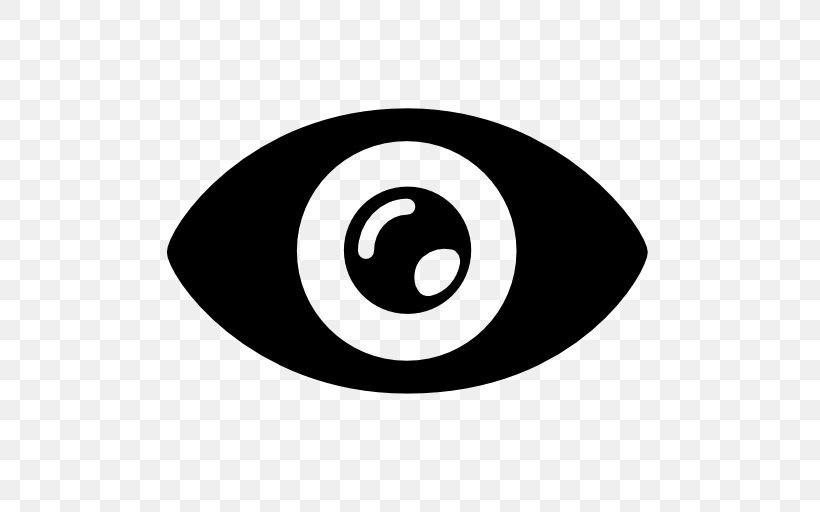 Eye Shape Symbol, PNG, 512x512px, Eye, Black, Black And White, Brand, Human Eye Download Free