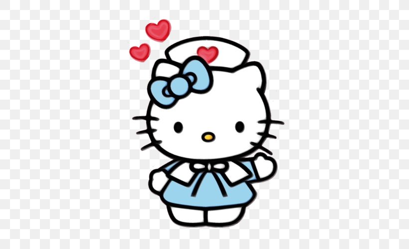 Hello Kitty Sanrio My Melody Decal Sticker, PNG, 500x500px, Hello Kitty, Art, Bumper Sticker, Cartoon, Cat Download Free