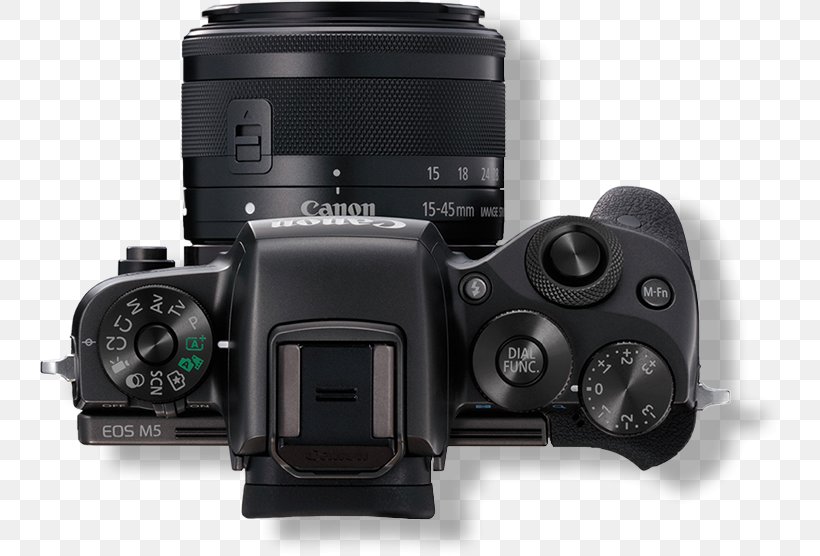 Canon EOS M5 Canon EOS M6 Mirrorless Interchangeable-lens Camera, PNG, 740x556px, Canon Eos M5, Apsc, Camera, Camera Accessory, Camera Lens Download Free