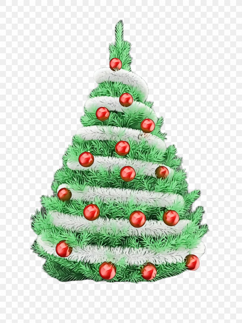 Christmas Tree, PNG, 1732x2308px, Watercolor, Christmas, Christmas Decoration, Christmas Ornament, Christmas Tree Download Free