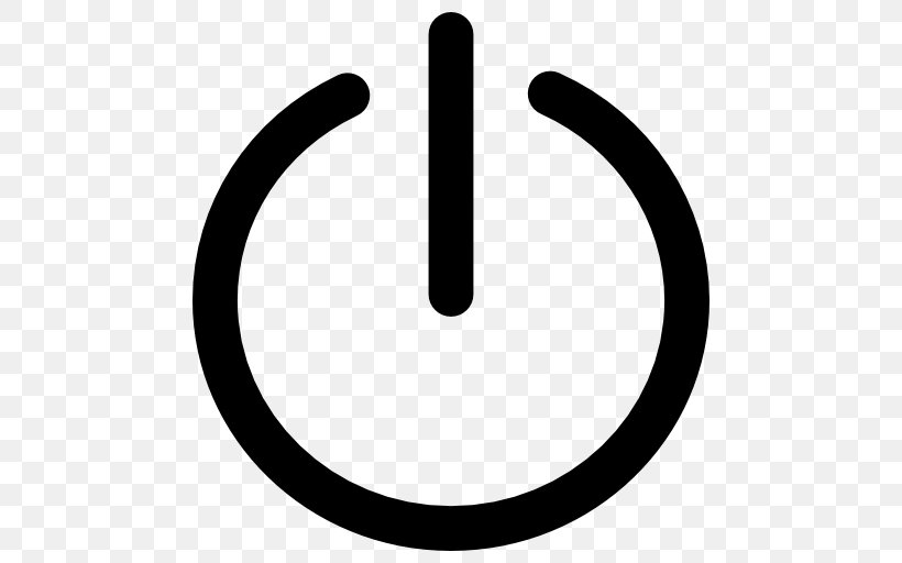 Power Symbol Button, PNG, 512x512px, Power Symbol, Black And White, Button, Sign, Signo Download Free