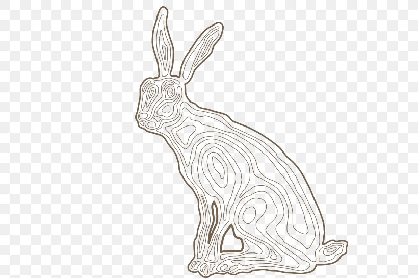 Domestic Rabbit Hare Line Art Dog Drawing, PNG, 547x545px, Domestic Rabbit, Animal Figure, Artwork, Black And White, Canidae Download Free