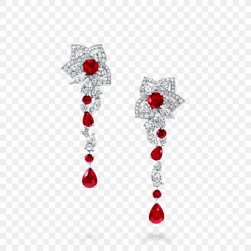 Earring Jewellery Ruby Gemstone Graff Diamonds, PNG, 2000x2000px, Earring, Body Jewelry, Bracelet, Cabochon, Clothing Accessories Download Free