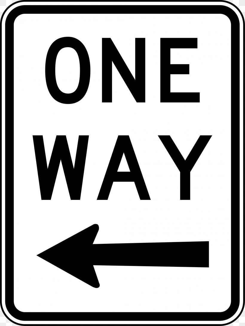 One-way Traffic Traffic Sign Warning Sign Regulatory Sign, PNG, 2000x2661px, Oneway Traffic, Area, Black, Black And White, Brand Download Free