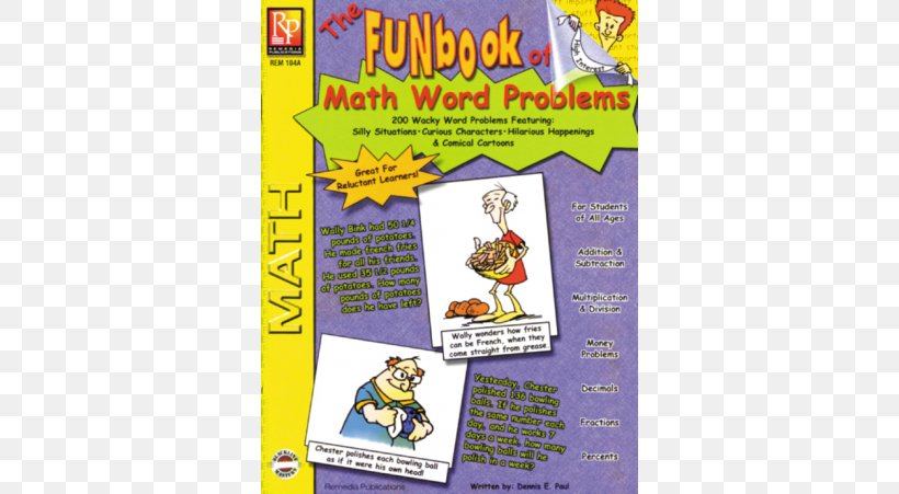 The Funbook Of Math Word Problems Mathematics Mathematical Problem Game, PNG, 600x451px, Word Problem, Action Figure, Book, Comic Book, Comics Download Free