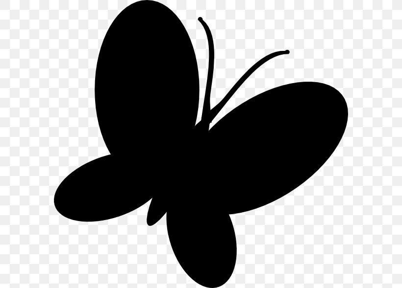 Clip Art Silhouette, PNG, 600x589px, Silhouette, Blackandwhite, Butterfly, Insect, Leaf Download Free