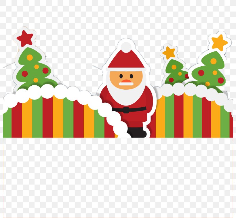 Santa Claus Christmas Tree Papercutting, PNG, 800x756px, Santa Claus, Area, Art, Birthday, Christmas Download Free