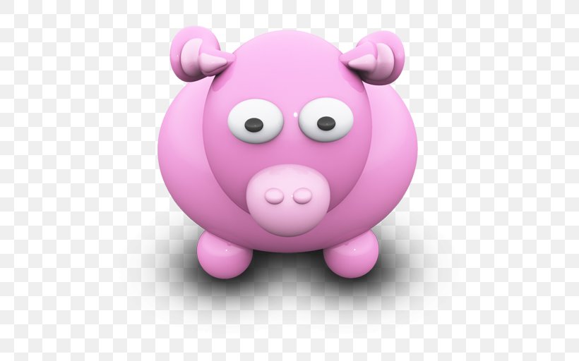 Pink Pig Like Mammal Snout Nose, PNG, 512x512px, Animal, Cartoon, Cattle, Cover Art, Directory Download Free