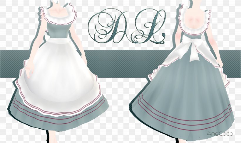 Wedding Dress Clothing MikuMikuDance Gown, PNG, 5040x3000px, Dress, Apron, Bridal Clothing, Clothing, Costume Design Download Free