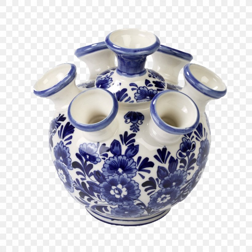 Tulip Vase Delft Ceramic Jug, PNG, 1000x1000px, Vase, Artifact, Blue, Blue And White Porcelain, Ceramic Download Free