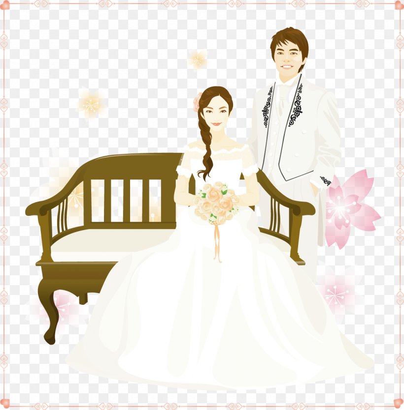 Wedding Couple Marriage, PNG, 1267x1290px, Watercolor, Cartoon, Flower, Frame, Heart Download Free