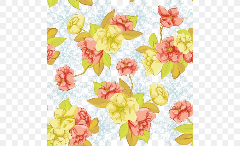 Floral Design Pattern, PNG, 500x500px, Floral Design, Art, Blossom, Branch, Cherry Blossom Download Free