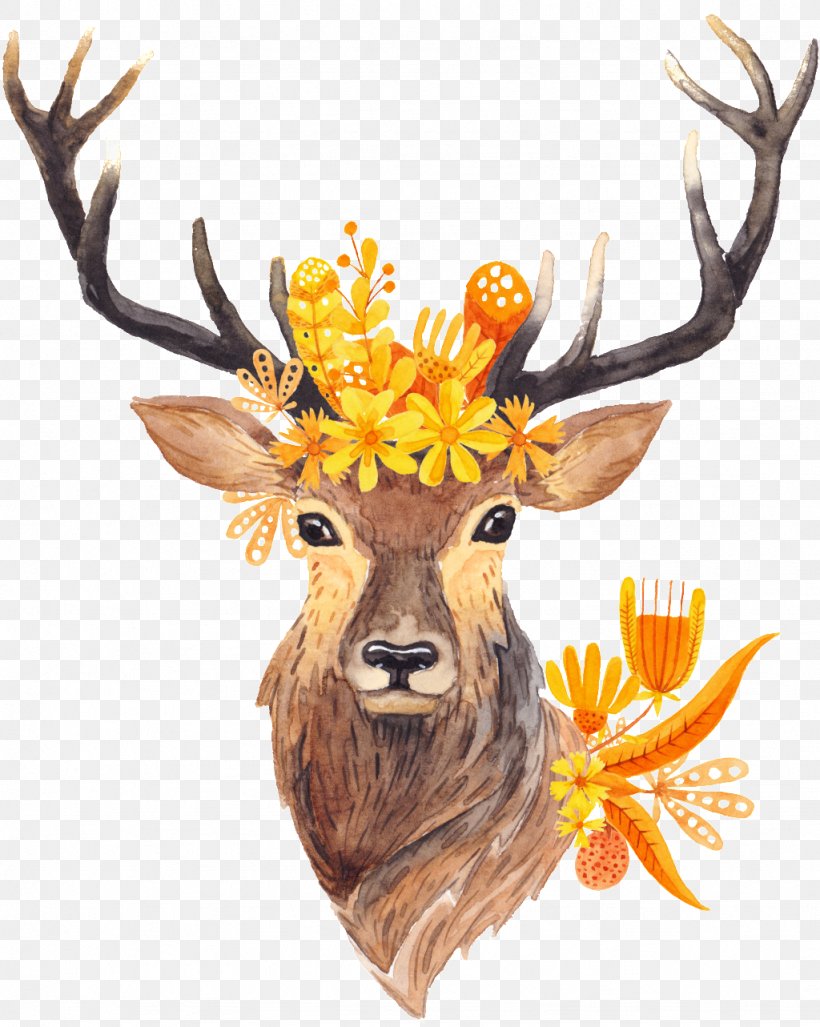 Roe Deer Antler Horn, PNG, 1024x1283px, Deer, Antler, Blanket, Elk, Etsy Download Free
