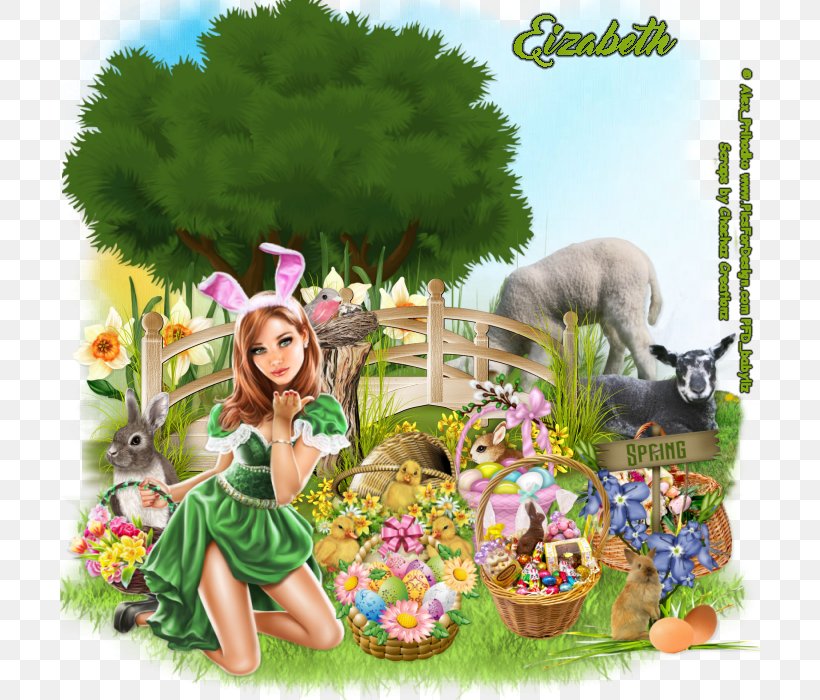 Floral Design Easter Bunny Fauna, PNG, 700x700px, Floral Design, Animal, Art, Cartoon, Easter Download Free