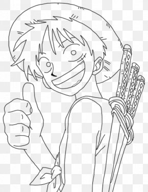 Portgas D. Ace Monkey D. Luffy Line Art Drawing One Piece, PNG ...