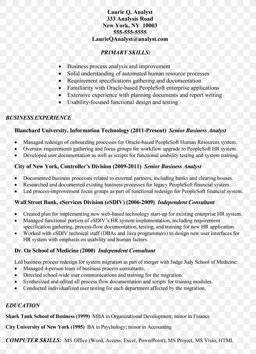 Résumé Business Analyst Job Description Job Resume, PNG, 2180x3020px, Resume, Analyst, Area, Business, Business Analysis Download Free