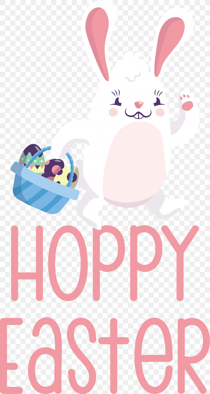 Easter Bunny, PNG, 3963x7421px, Easter Bunny, Meter, Pink M, Rabbit, Text Download Free