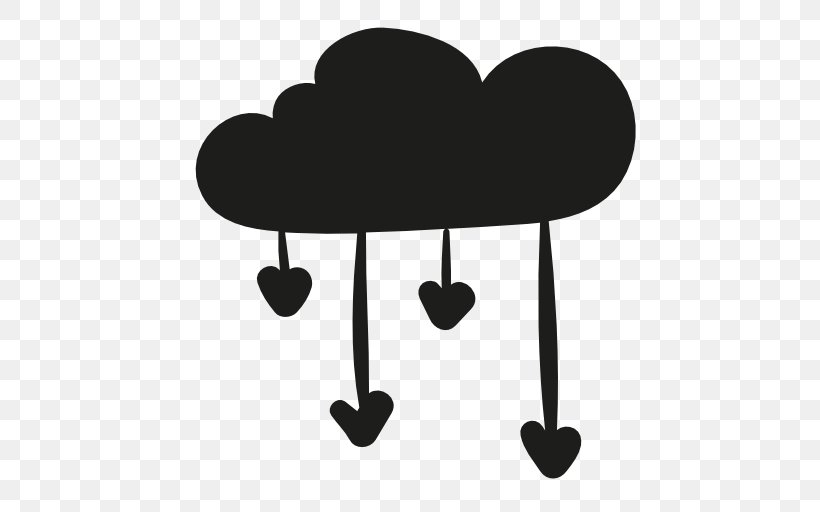 Rain, PNG, 512x512px, Rain, Black And White, Cloud, Furniture, Heart Download Free