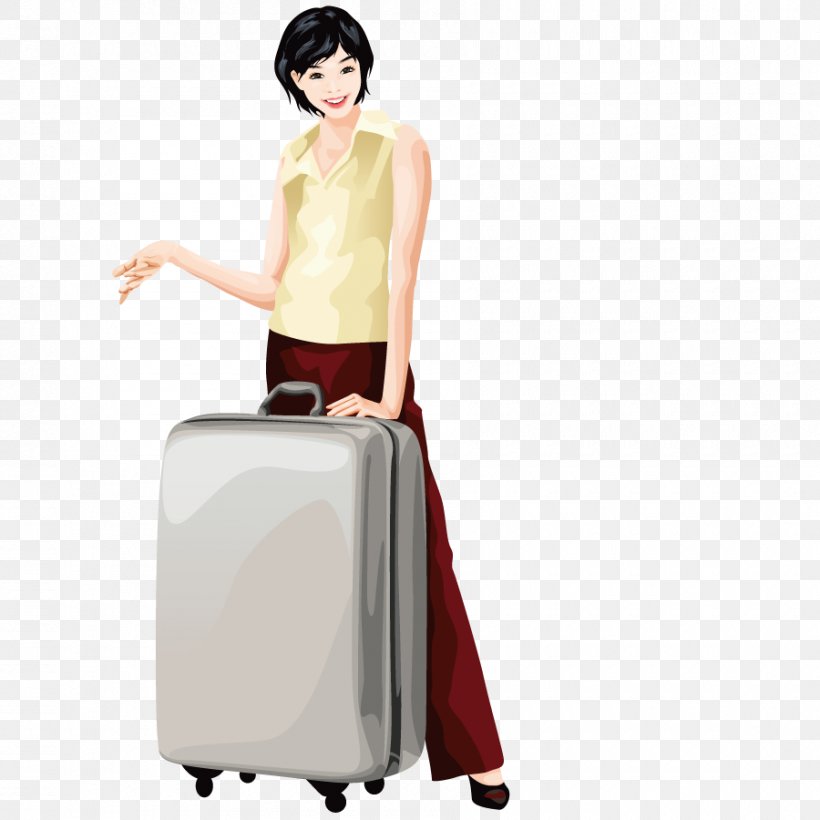 Baggage Travel Suitcase Illustration, PNG, 900x900px, Baggage, Bag Tag, Cartoon, Luggage Bags, Photography Download Free