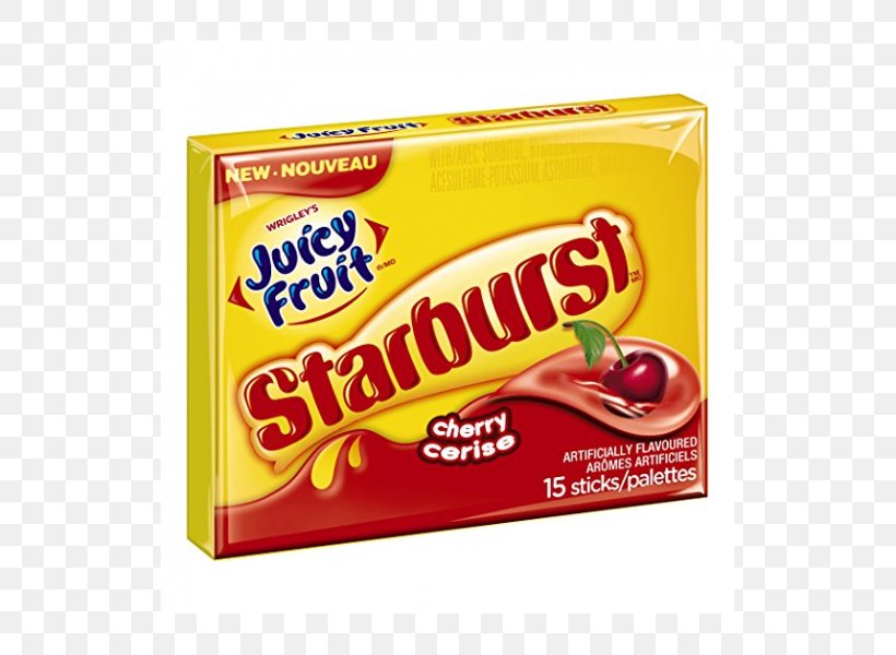 Chewing Gum Juicy Fruit Starburst Wrigley Company Bubble Gum, PNG, 525x600px, Chewing Gum, Bubble Gum, Candy, Confectionery, Cuisine Download Free