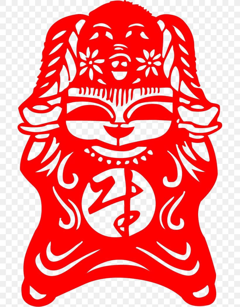 Chinese Zodiac Papercutting Ox Chinese New Year Rat, PNG, 700x1049px, Chinese Zodiac, Area, Art, Black And White, Chinese Dragon Download Free