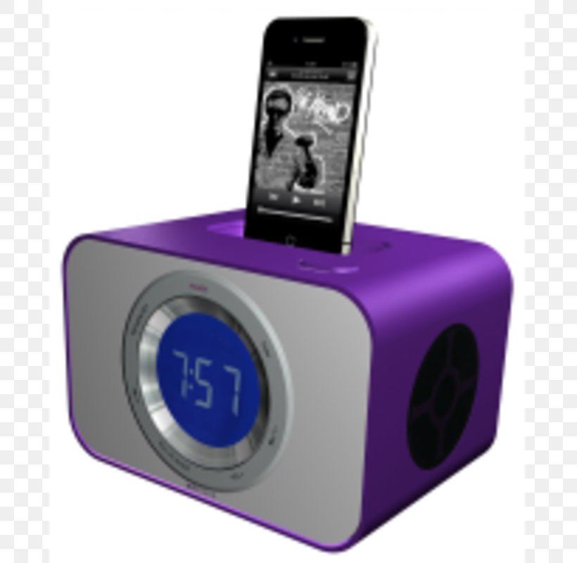 Alarm Clocks KitSound Clock Dock Sound Box Multimedia, PNG, 800x800px, Alarm Clocks, Alarm Clock, Apple, Clock, Dock Download Free