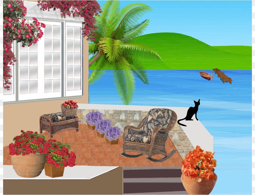 Balcony Clip Art, PNG, 800x626px, Balcony, Animation, Ecosystem, Flora, Flower Download Free