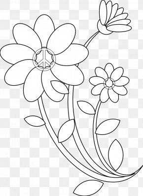 Doodle Coloring Book Flower Drawing Image, PNG ...