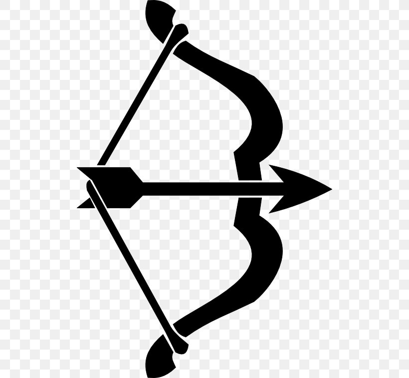 Bow And Arrow Clip Art, PNG, 512x757px, Bow And Arrow, Archery, Artwork, Black And White, Bow Download Free