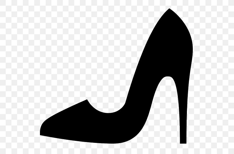 High-heeled Shoe Clip Art, PNG, 540x540px, Highheeled Shoe, Black, Black And White, Button, Dress Download Free
