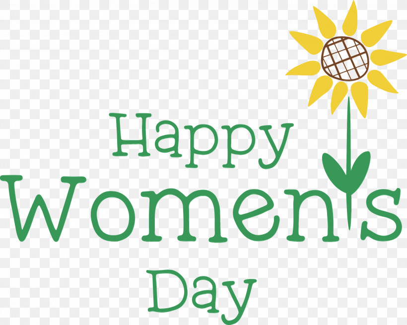 Flower Logo Tree Green Leaf, PNG, 2999x2397px, Happy Womens Day, Flower, Green, Leaf, Line Download Free