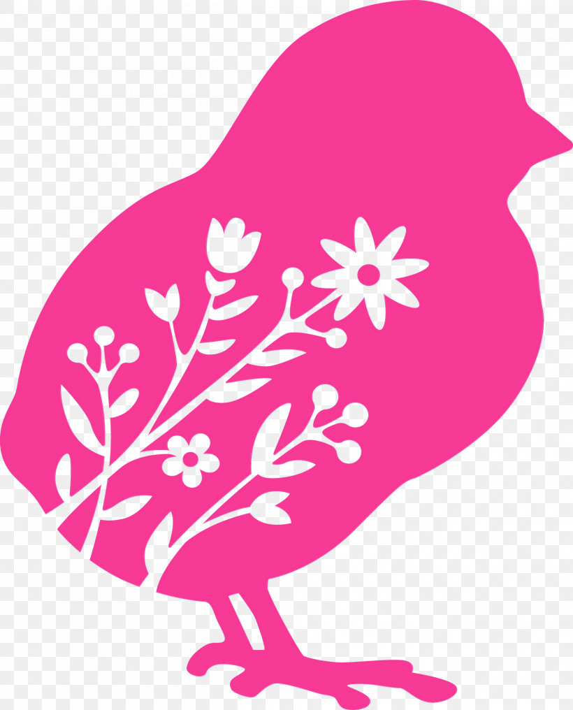 Pink Plant Magenta, PNG, 2420x3000px, Floral Chick, Easter Day, Magenta, Paint, Pink Download Free