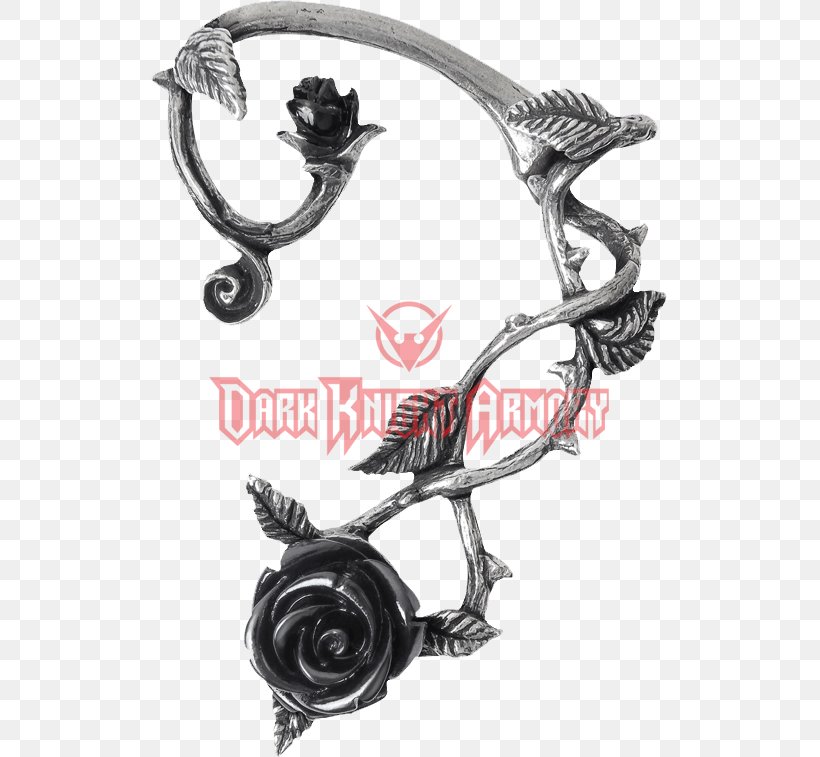 Earring Jewellery Rose Clothing Costume Jewelry, PNG, 757x757px, Earring, Alchemy Gothic, Black, Black And White, Cameo Download Free