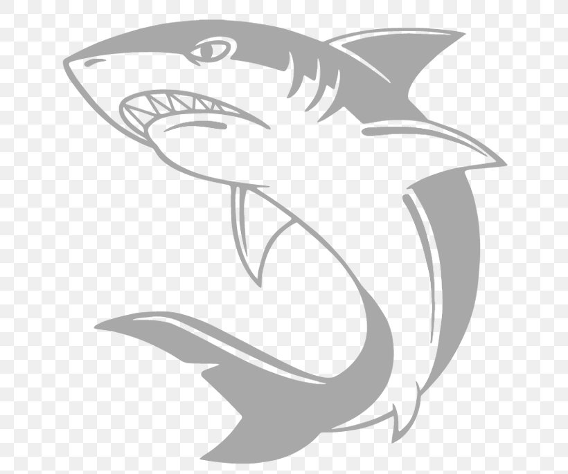 Great White Shark Drawing Clip Art, PNG, 706x685px, Shark, Art, Artwork, Black, Black And White Download Free