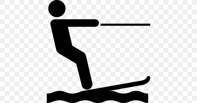 Water Skiing Sport Clip Art, PNG, 1200x630px, Water Skiing, Black, Black And White, Brand, Finger Download Free