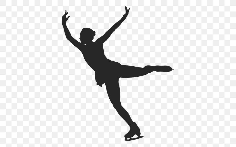 Figure Skating Ice Skating Sport Ice Skates Ice Rink, PNG, 512x512px, Figure Skating, Arm, Balance, Ballet Dancer, Black And White Download Free