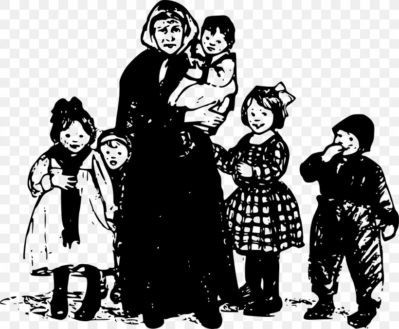 Woman Child Clip Art, PNG, 1280x1056px, Woman, Art, Black And White, Cartoon, Child Download Free