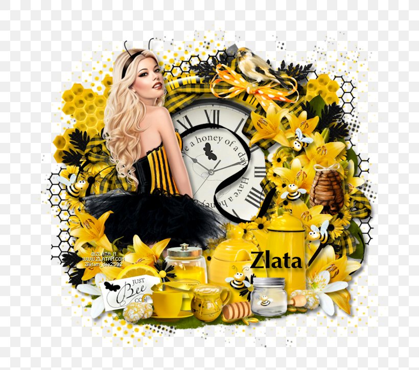 Graphics Illustration Floral Design Sunflower M, PNG, 725x725px, Floral Design, Bee, Floristry, Flower, Insect Download Free