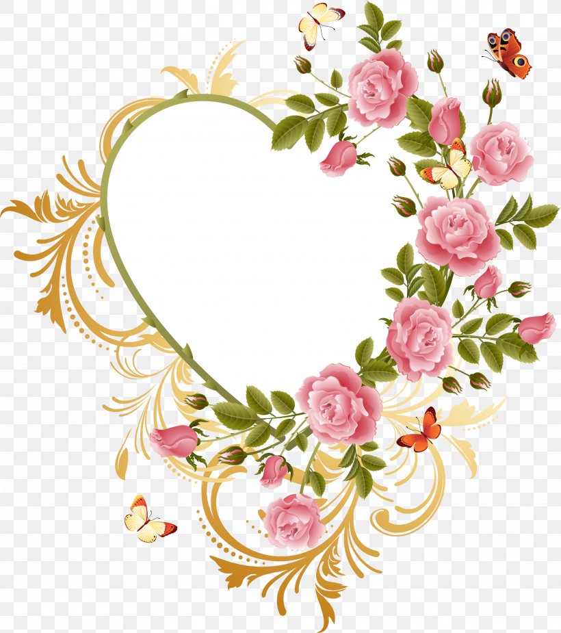 Rose Floral Design, PNG, 1949x2199px, Watercolor, Cartoon, Flower, Frame, Heart Download Free