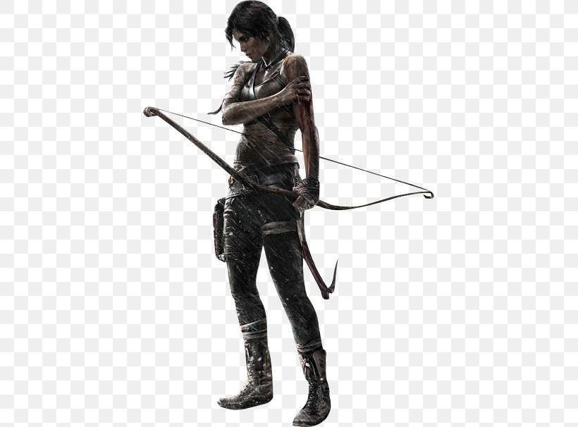 IPhone 4S Rise Of The Tomb Raider Lara Croft, PNG, 413x606px, Iphone 4, Action Figure, Bow And Arrow, Figurine, Film Download Free